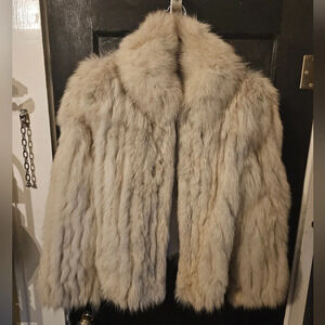 Saga Furs Cream Fur Jacket